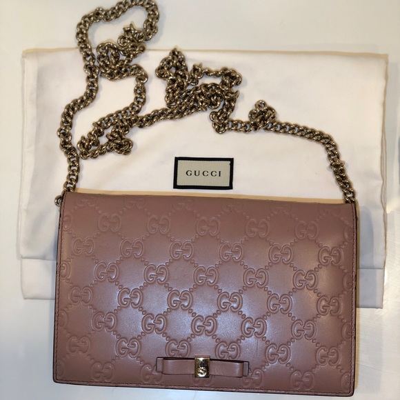 gucci signature mini bag pink